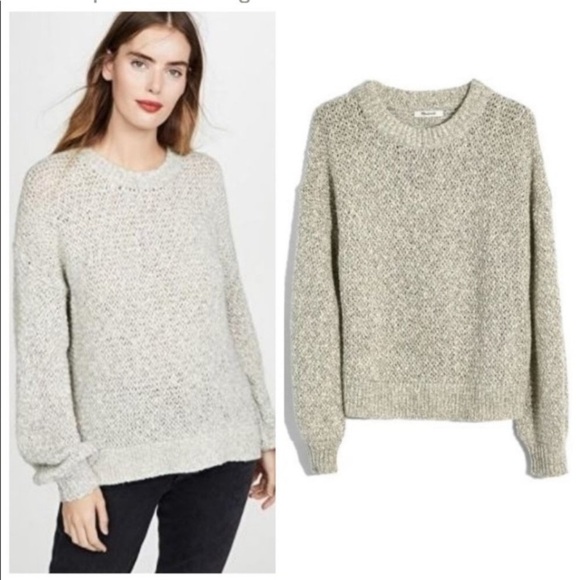 Madewell “Baez” Pullover Oversized Sweater Wool Alpaca - Picture 4 of 16